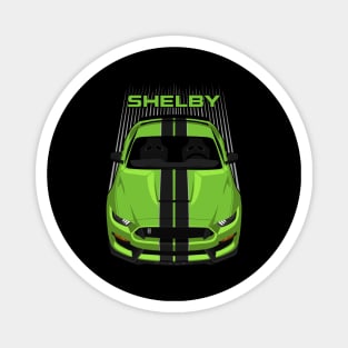 Ford Mustang Shelby GT350 2015 - 2020 - Grabber Lime - Black Stripes Magnet